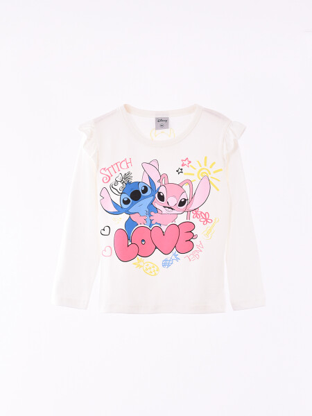 REMERA STITCH ANGEL OFF WHITE