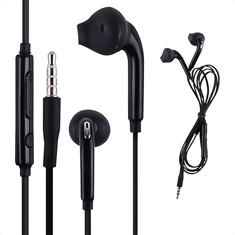 Auriculares con Cable In-Ear de Jack 3.5 mm Tipo EG920LW Compatible con Samsung Serie S6 S7 Negro