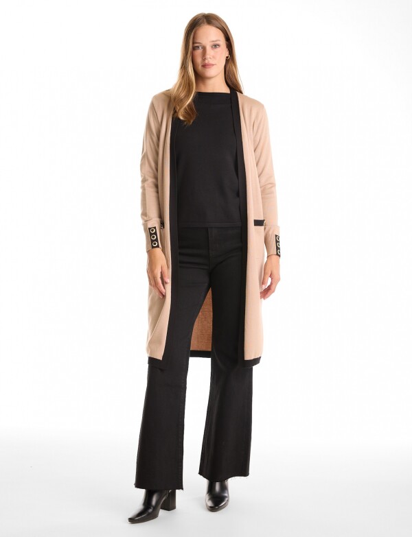 Cardigan Largo BEIGE