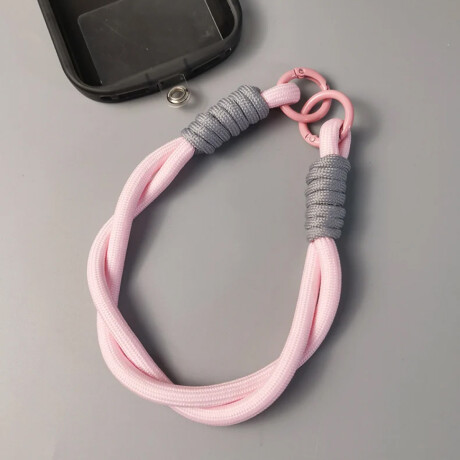 Cuerda de agarre para celular o llaves Rosado