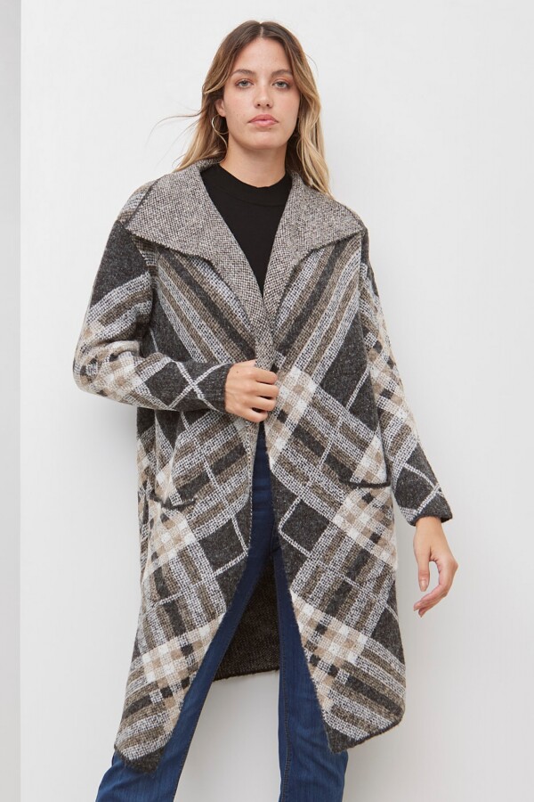 Cardigan Print MULTI/GRIS