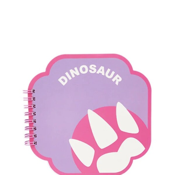 Cuaderno espiral dinosaurio rosa