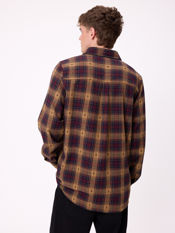 CAMISA NEVILLE RUSTY Bordeaux