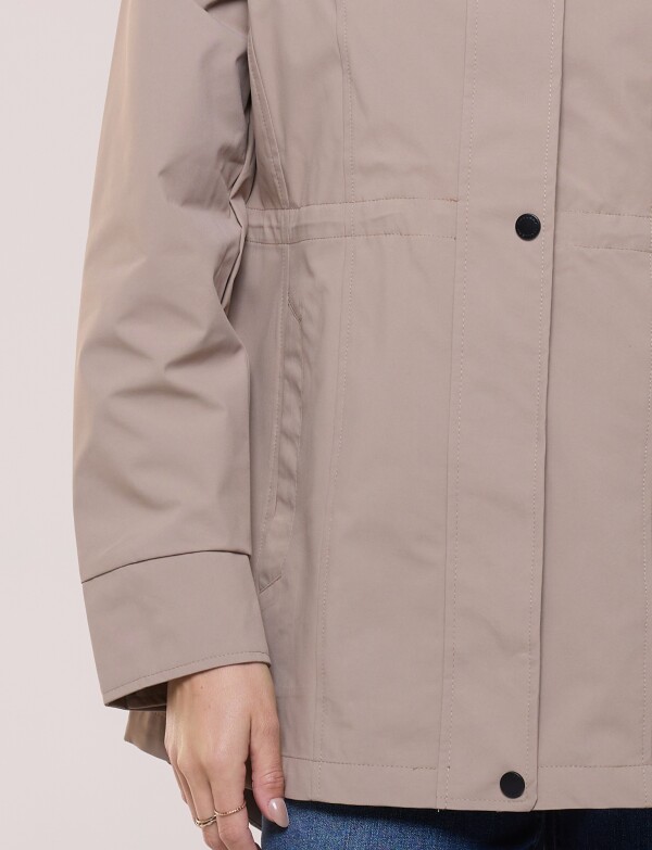 Gabardina Impermeable Plegable BEIGE