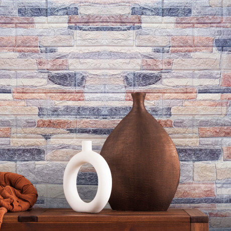 Set X10 Revestimiento Adhesivo Pared Madera Ladrillo Madera Retro