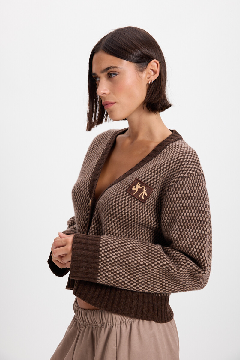 Cardigan Libre Marron/Vison