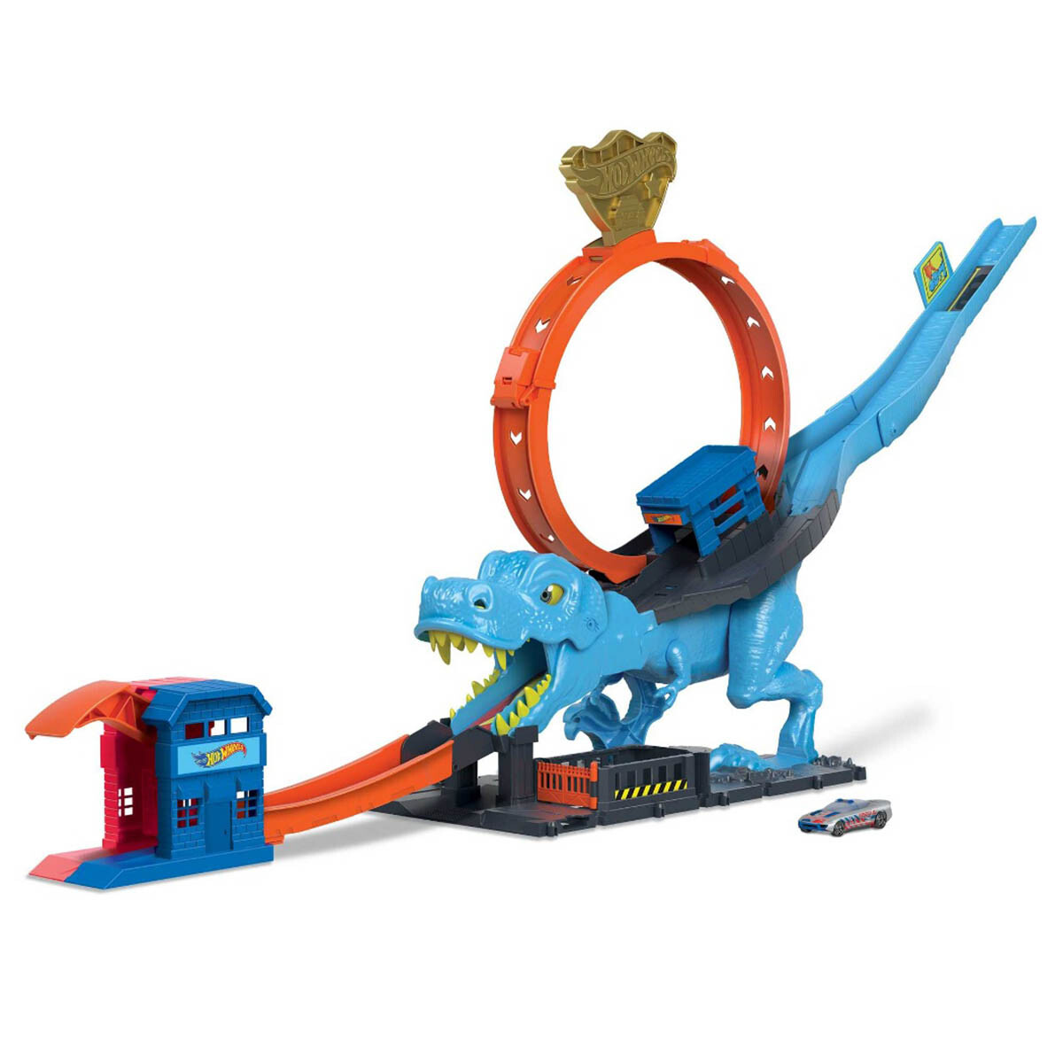 Pista Hot Wheels City T Rex Dinosaurio Loop Devorador 