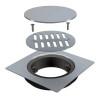 Rejilla acero inox. Bonomini 10x10 con tapa Rejilla Acero Inox. Bonomini 10x10 Con Tapa