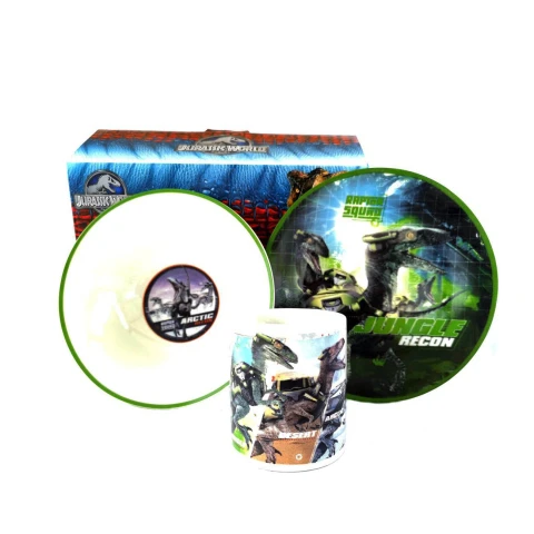 Set de Cerámica de 3 Piezas - Jurassic World U