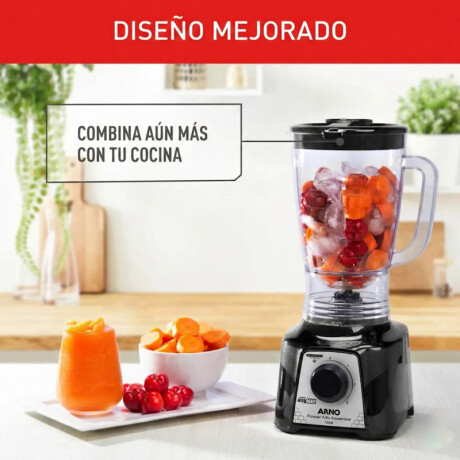 Licuadora Arno Power Max | 700w de potencia | Jarra de 2,4 Lts. | Color negro. Licuadora Arno Power Max | 700w de potencia | Jarra de 2,4 Lts. | Color negro.