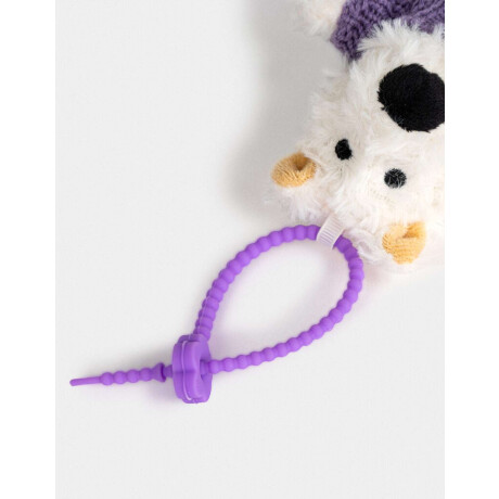 Llavero Y Charm De Perrito Con Sweater Blanco Crema