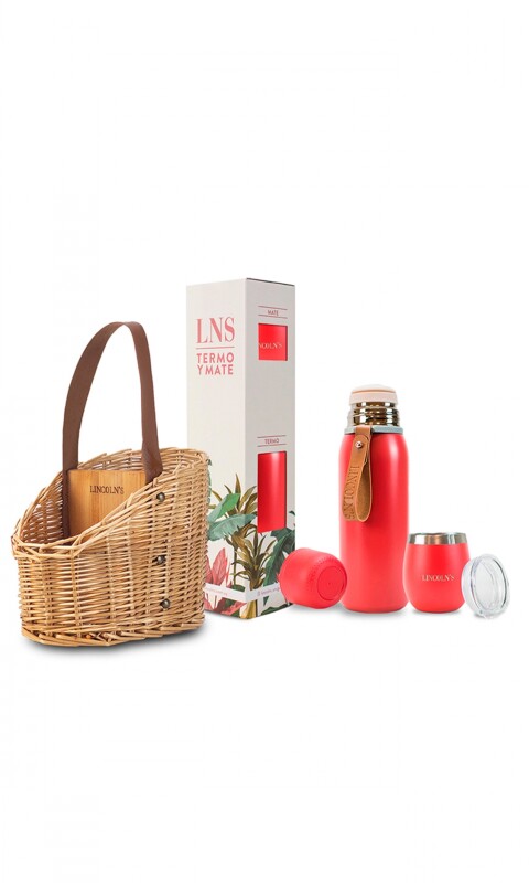 KIT MATERO LAOS ROJO C/NATURAL