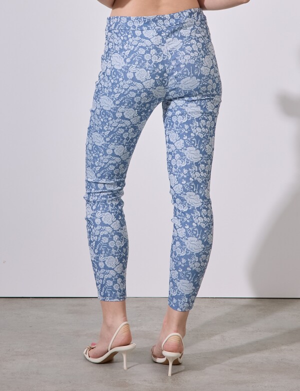 Jegging Flores AZUL