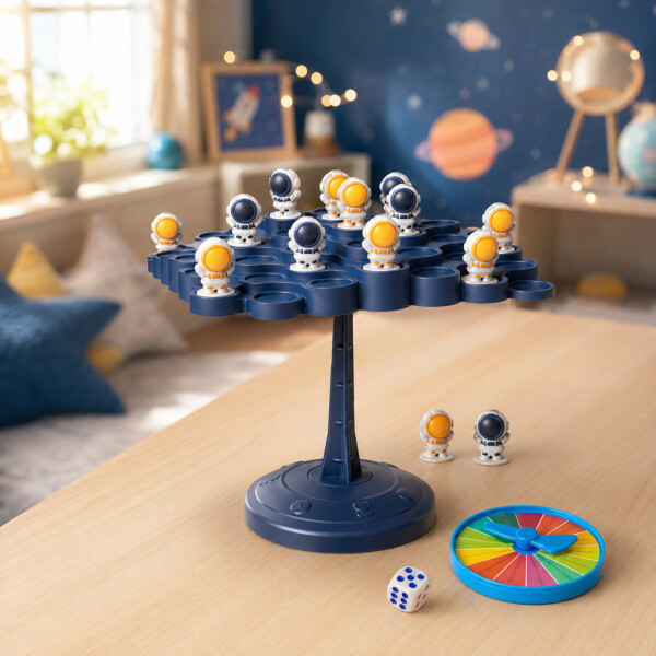 Juego de Mesa de Equilibrio Astronautas 50 Piezas Negro 1
