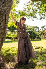 FALDA ALGODON ANDINN CAMEL