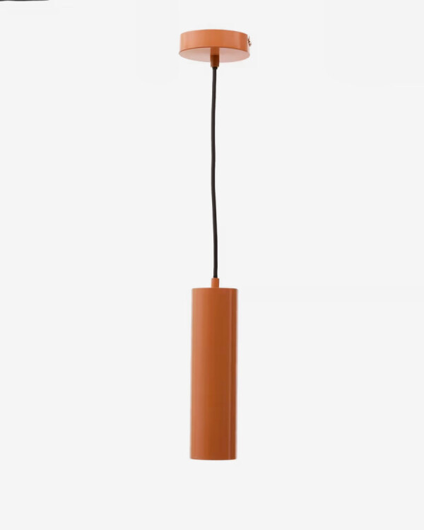 Lámpara de techo Andia de aluminio con acabado pintado terracota