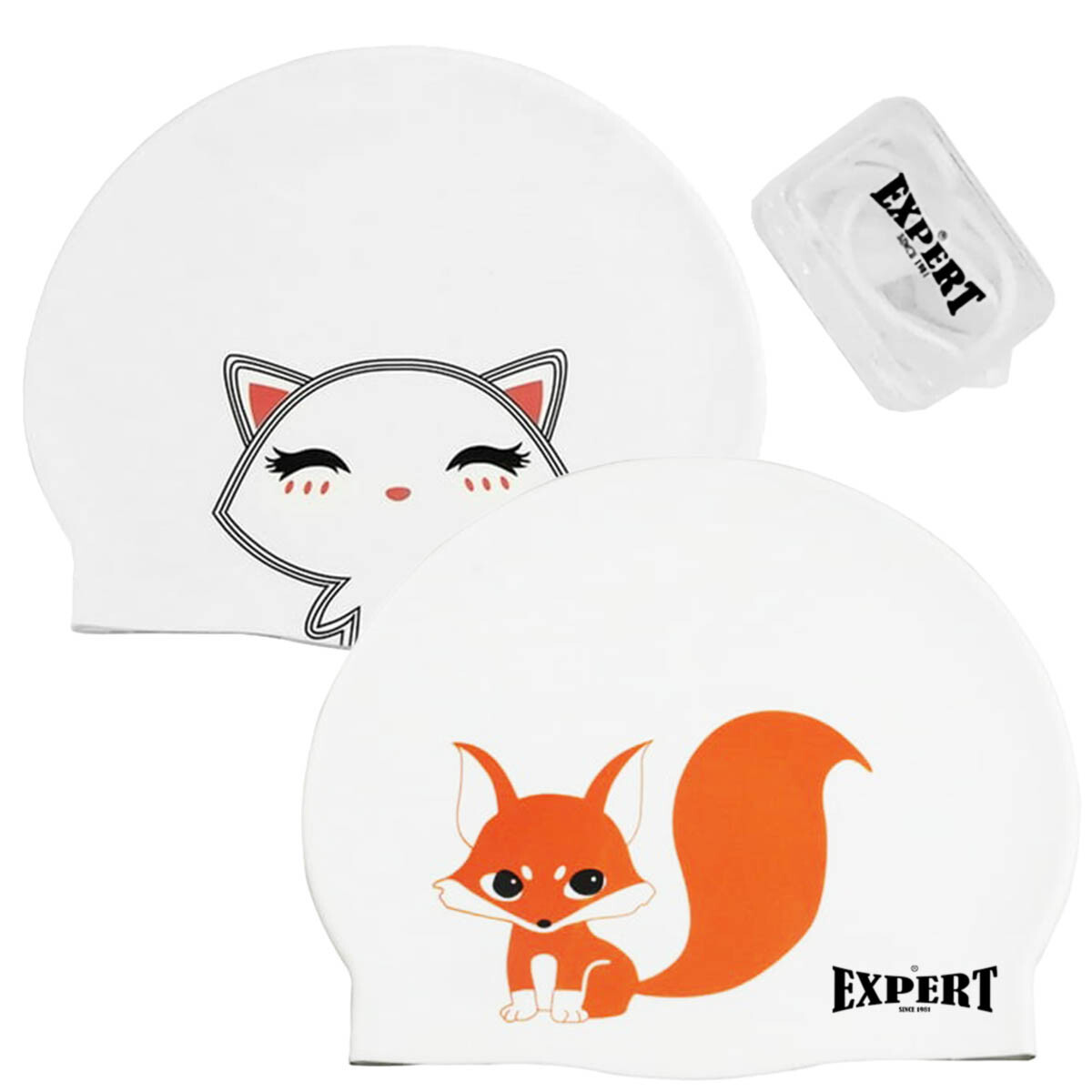 Set X2 Gorras + Clip Nasal + Tapones Peces Infantil - Nat003009 