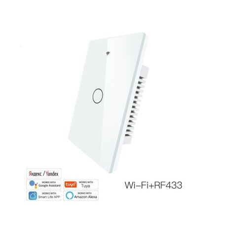 Interruptor Tactil de Pared 1 Ch Tuya Smart 001
