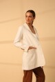 BLAZER CIPRA LINEN SS24 Blanco