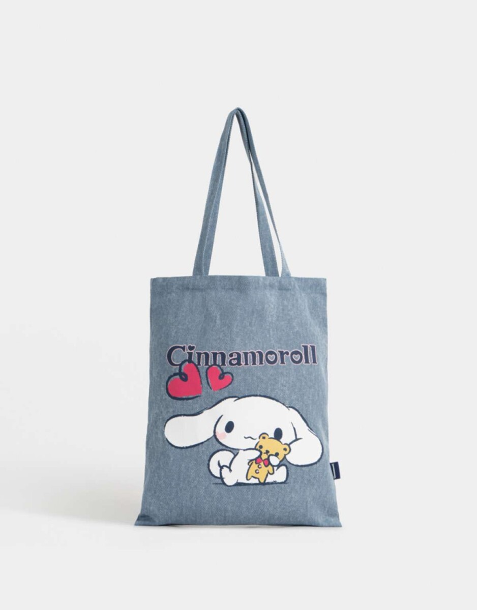 Tote Bag Denim ''cinnamoroll'' - Combinacion Multicolor 