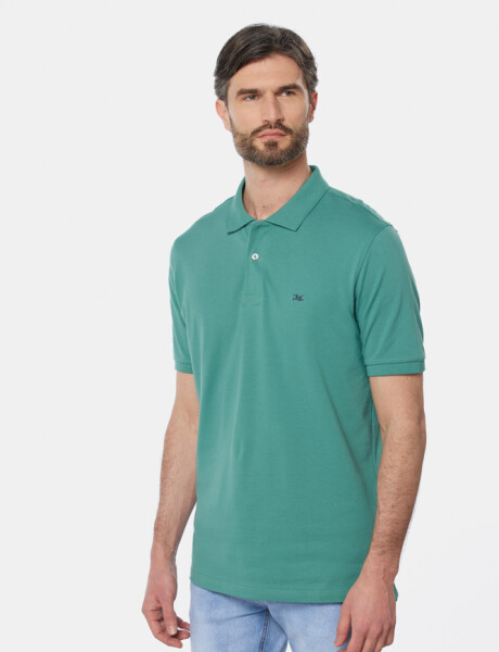 REMERA POLO LISA Verde Claro