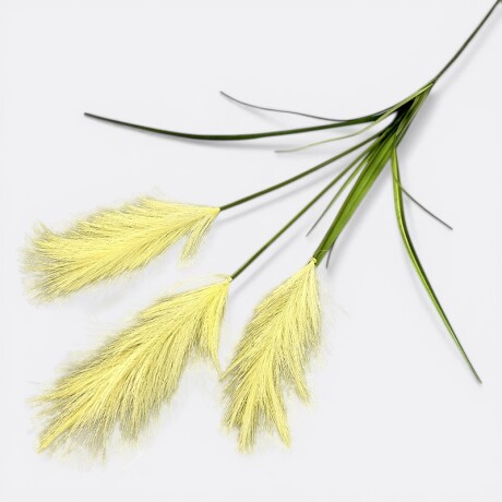 Rama Tres Plumerillos Estepa Amarillo Claro