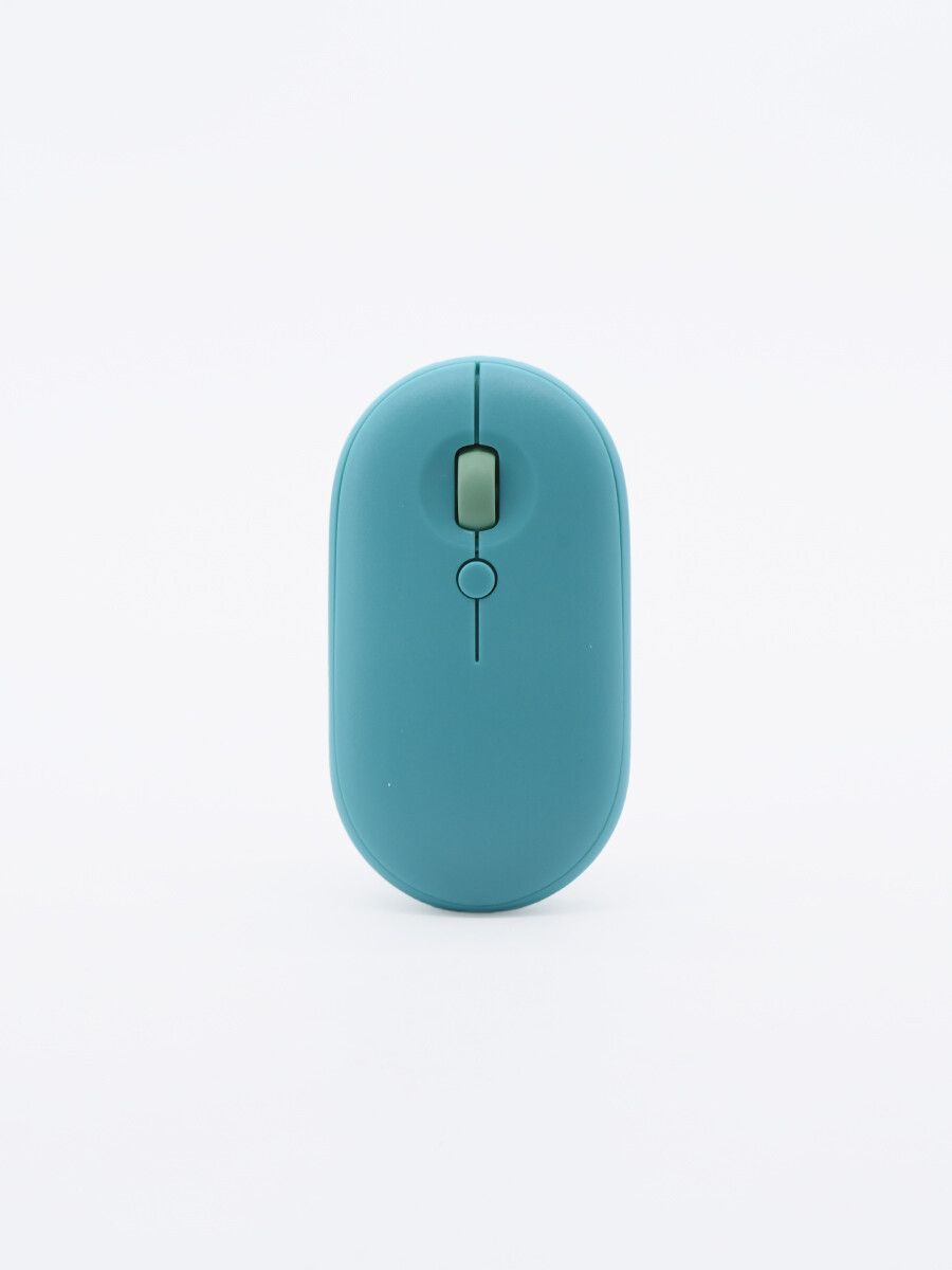 MOUSE INALAMBRICO USB - VERDE AQUA 