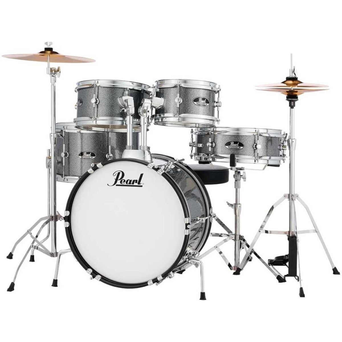 Bateria Infantil Pearl Roadshow Junior Rsj465cc708 Grindstone Sparkle 5c B16 C/hardware C/platillos 