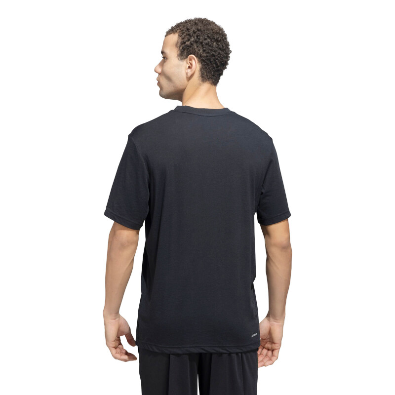 Remera de Hombre Adidas Train Essentials Negro - Blanco