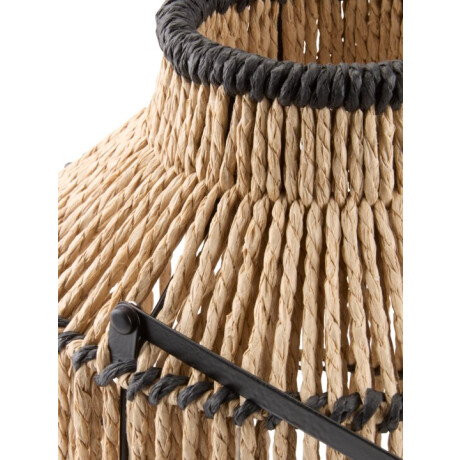 Farol Maalthe Ø27Xh35 Cm Natural/Negro