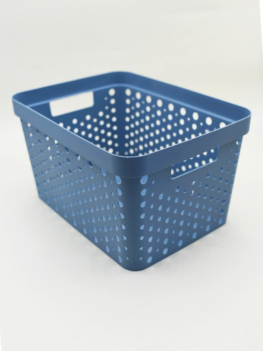 CESTO ORGANIZADOR 36X26.8X20CM - AZUL 