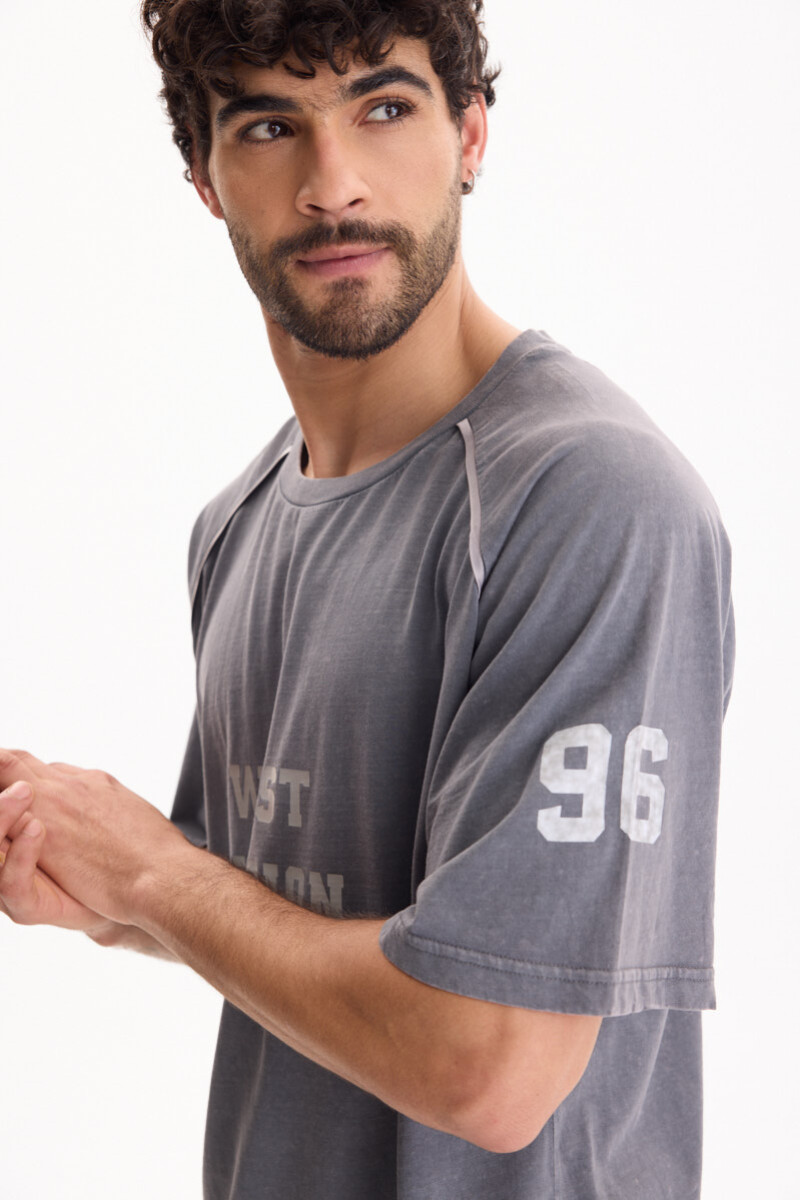 Remera Division Gris