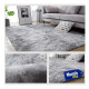 Alfombra Tapete Shaggy Peluda 150 X 200cm Pelo Alto Gris