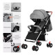 Coche De Paseo Para Bebe 4 Ruedas Chasis Blanco Gris