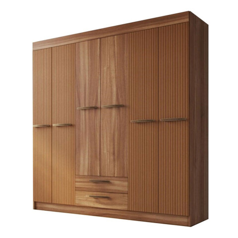 Ropero Artecas Mdp 6 Puertas 2 Cajones Y 12 Estantes - Ltc Ropero Artecas Mdp 6 Puertas 2 Cajones Y 12 Estantes - Ltc