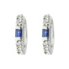 Aros Mila en Oro Blanco 18k con Brillantes y Zafiros Aros Mila en Oro Blanco 18k con Brillantes y Zafiros