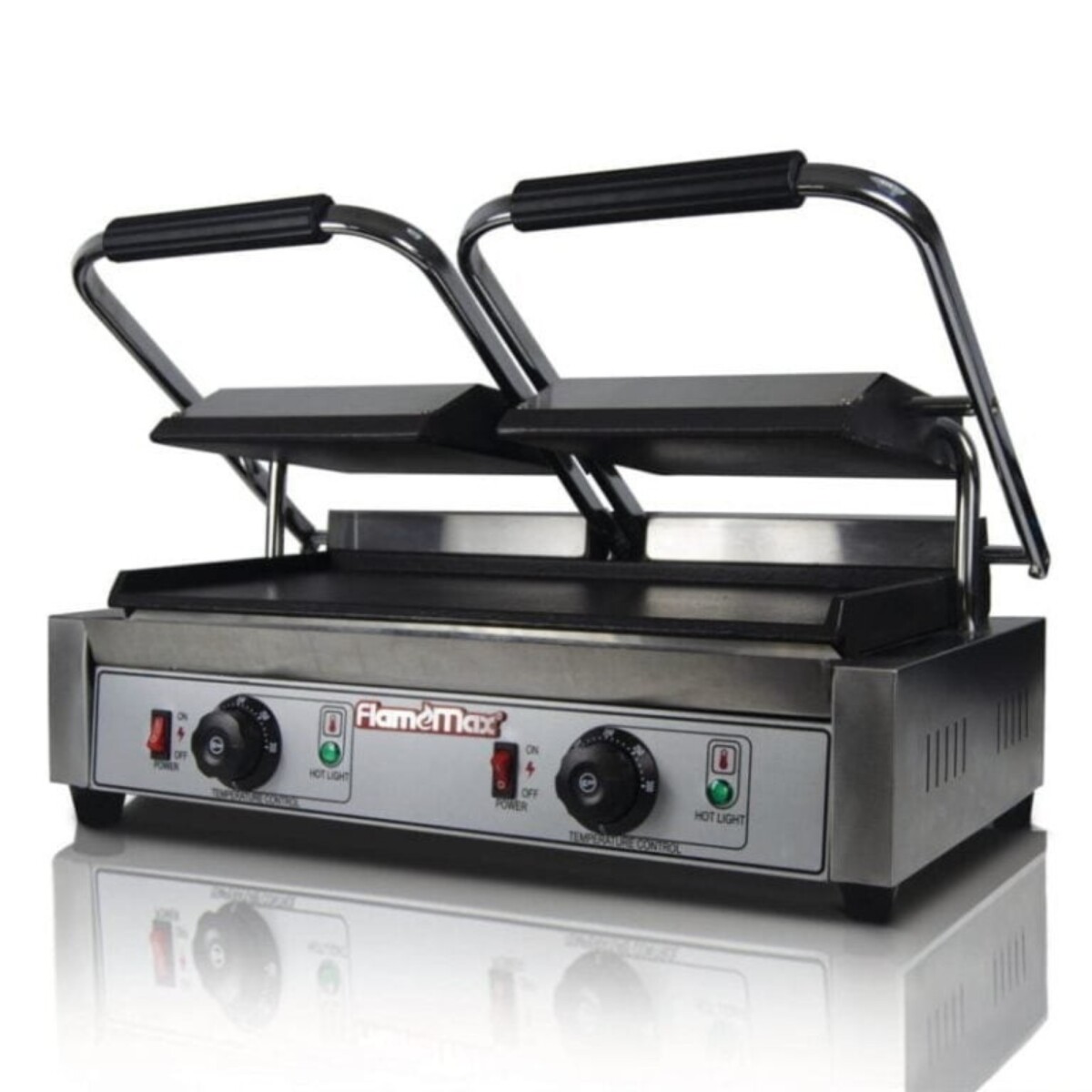 Sandwichera Doble de Prensa Lisa Flamemax 