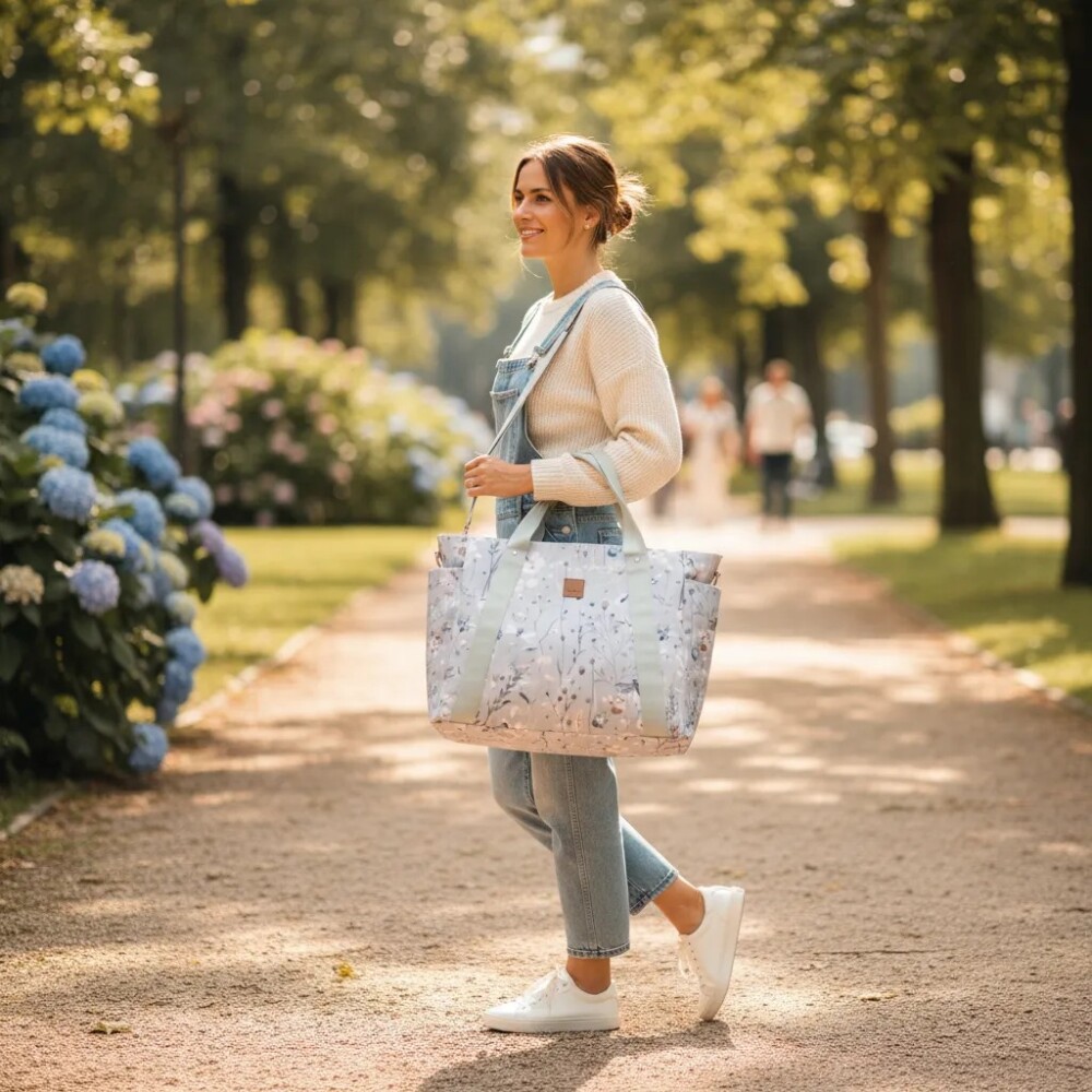 Bolso maternal Florence KIKKABOO grey