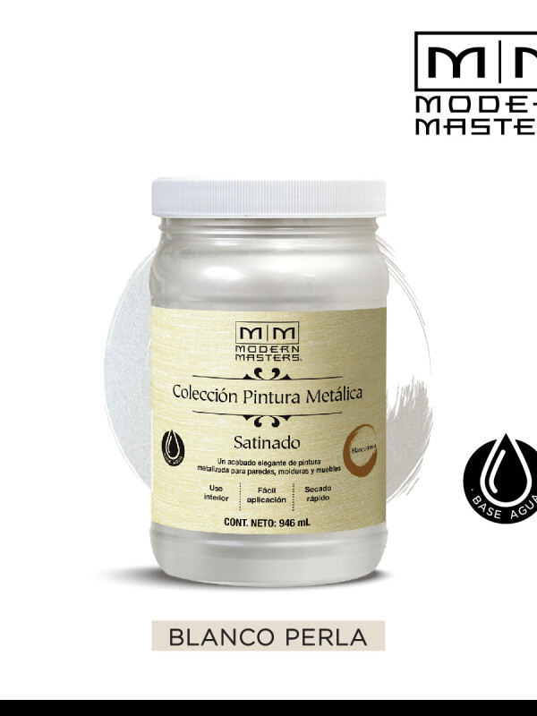 MODERN MASTERS METALICA SATINADO BCO PERLA 0.946 ML N/A