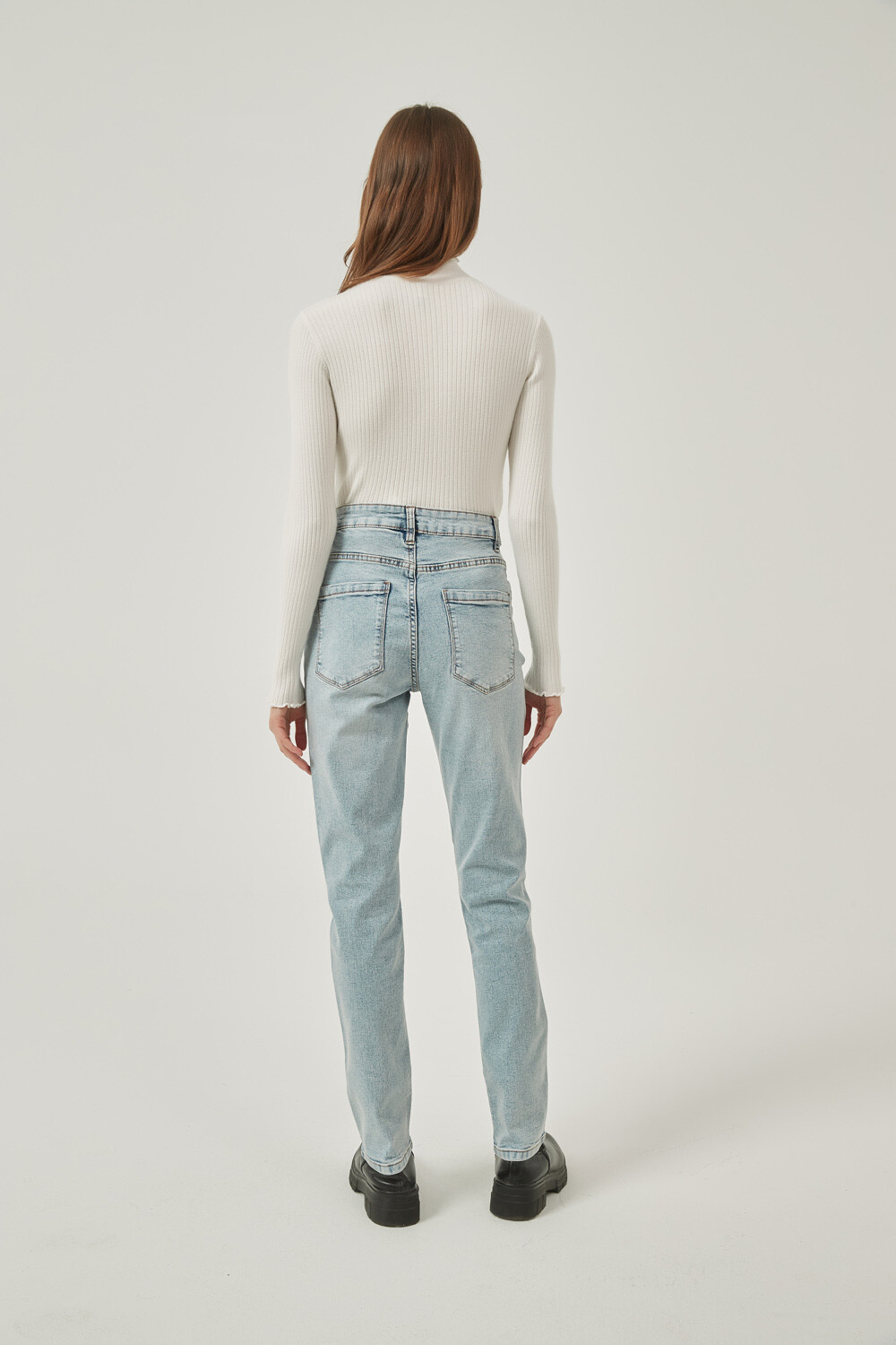 Pantalon Sabina Azul Grisaceo