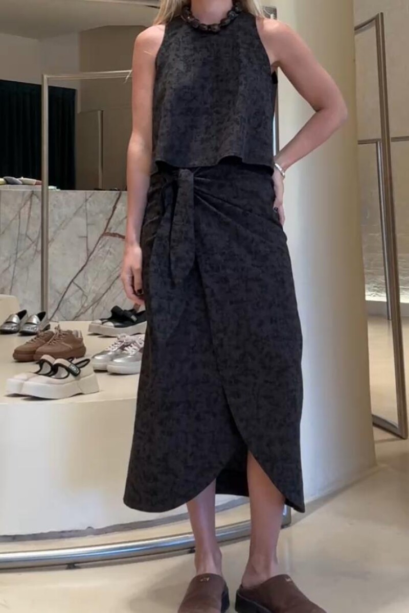 Falda Cruzada - Lino Vintage 