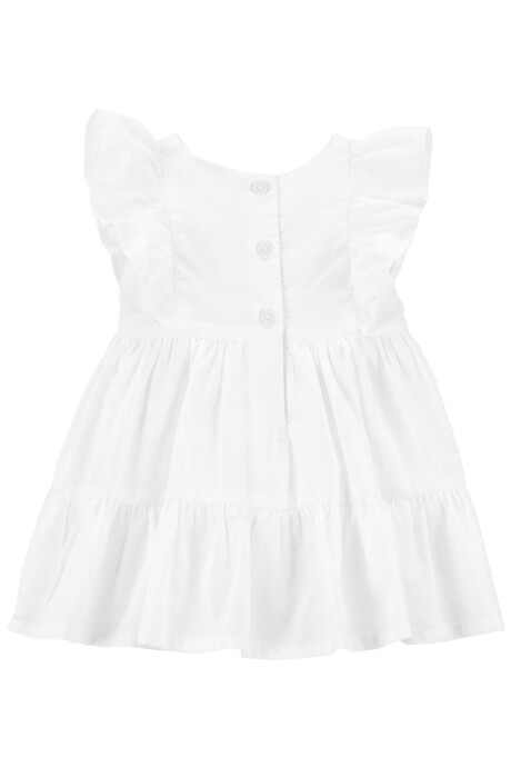 Vestido de algodón, escalonado y con volados Vestido de algodón, escalonado y con volados
