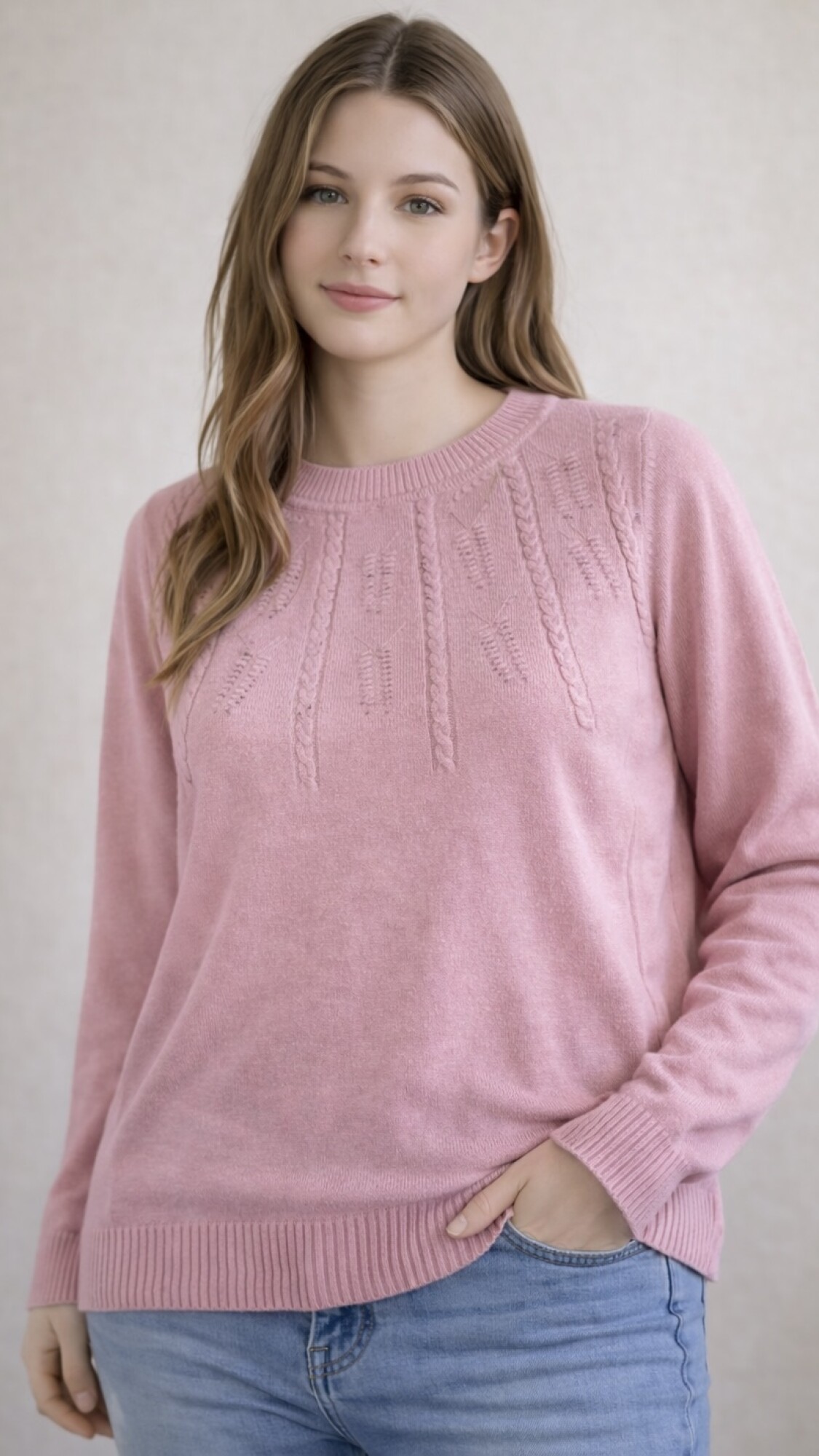 Sweater Lina Rosada