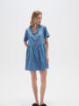 Vestido Crypto Celeste