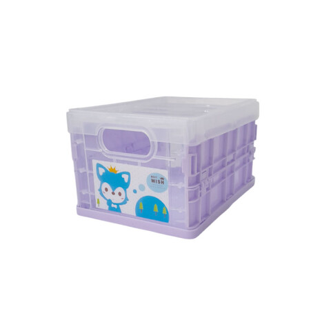 Canasto organizador plegable c/ tapa Canasto Organizador Plegable C/ Tapa