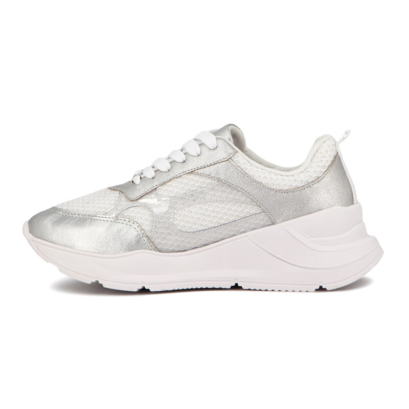 Championes Vizzano Mujer Casual Blanco-plata