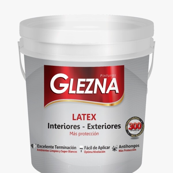 Látex Interior/Exterior Blanco Mate 3.6L Glezna Látex Interior/Exterior Blanco Mate 3.6L Glezna