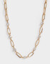 Collares Cortos Bañada en Oro Collar Corto Eslabones Bañado En Oro - Dorado