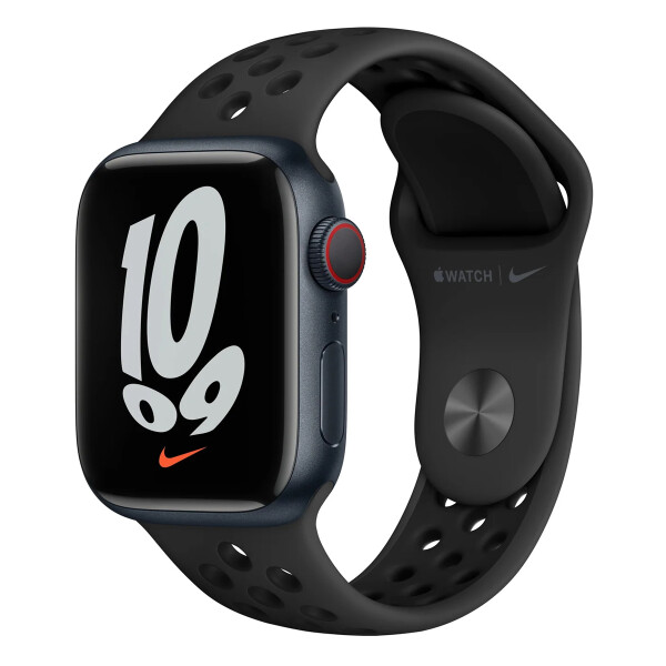 Reloj Apple Watch Series 7 Nike Gps + Ular Lte 45 Mm SMARTWATCH APPLE S7 NIKE 45MM +CEL NEGRO