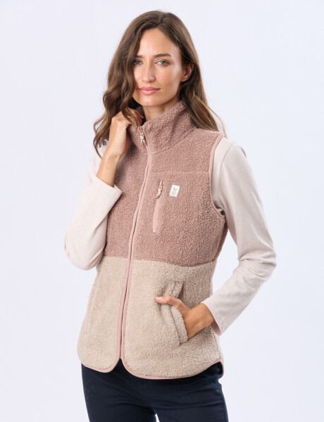CHALECO DE SHERPA Rosado